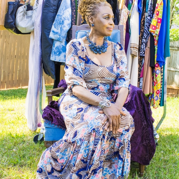 Vintage Glam Ingrid Cado for Neiman Marcus Maxi Dress - Picture 5 of 5